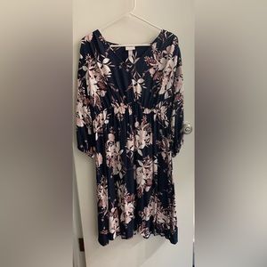Floral maternity dress